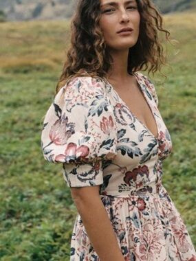 NWT Christy Dawn Marie Dress in Autumn Garden Bisque